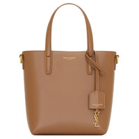 SAINT LAURENT Cow Leather Handbag Crossbody Bag Mini Women's Bright Brown