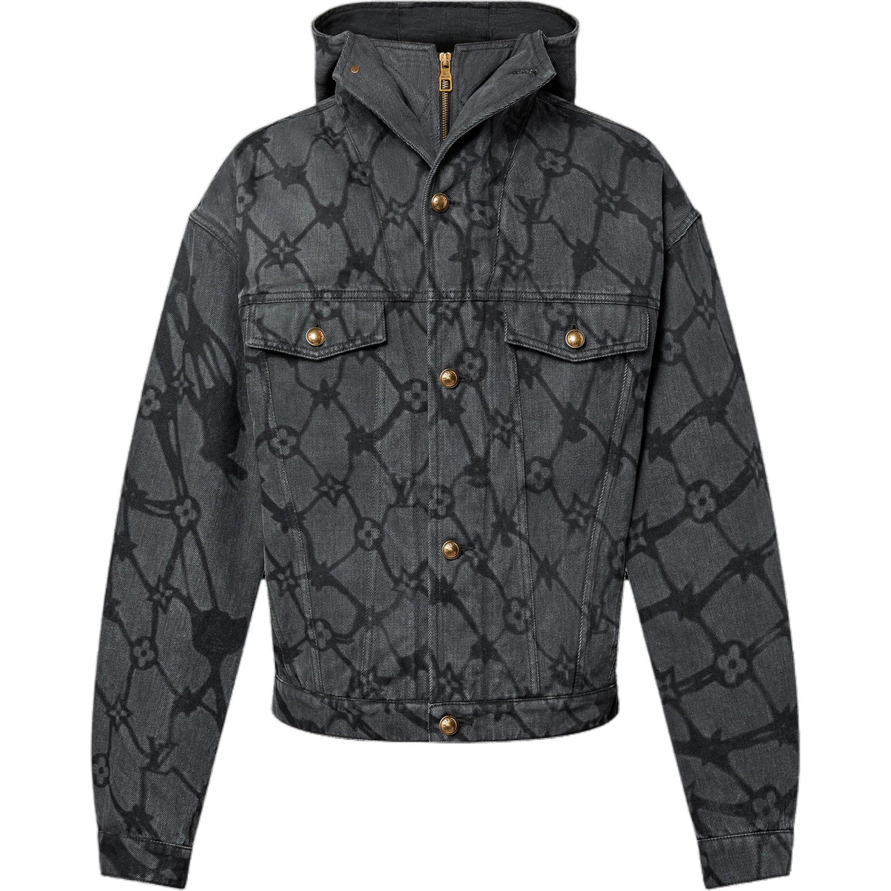 LOUIS VUITTON Monogram Denim Hooded Blouson