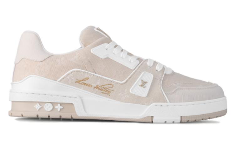 LOUIS VUITTON Low-Top Skateboard Shoes Men's Pink