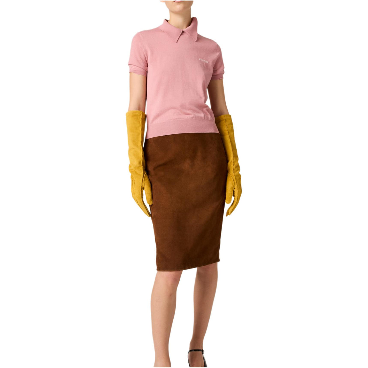 MIU MIU Knitted Polo Shirt