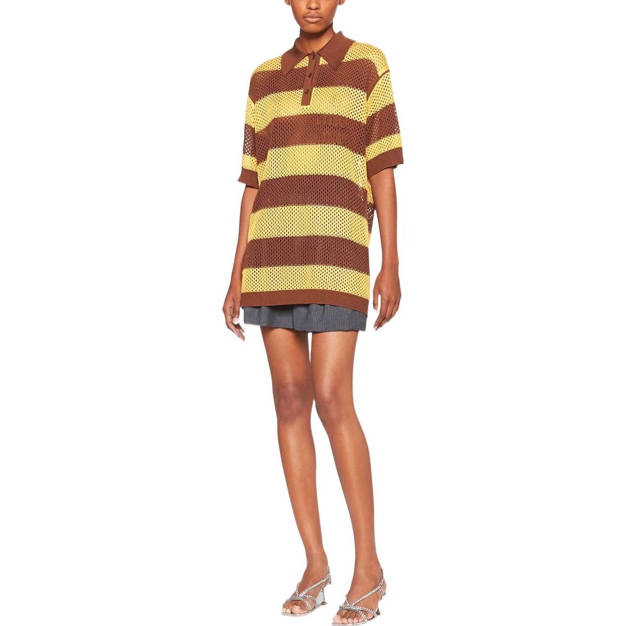 MIU MIU SS22 Polo Shirt Women's Yellow