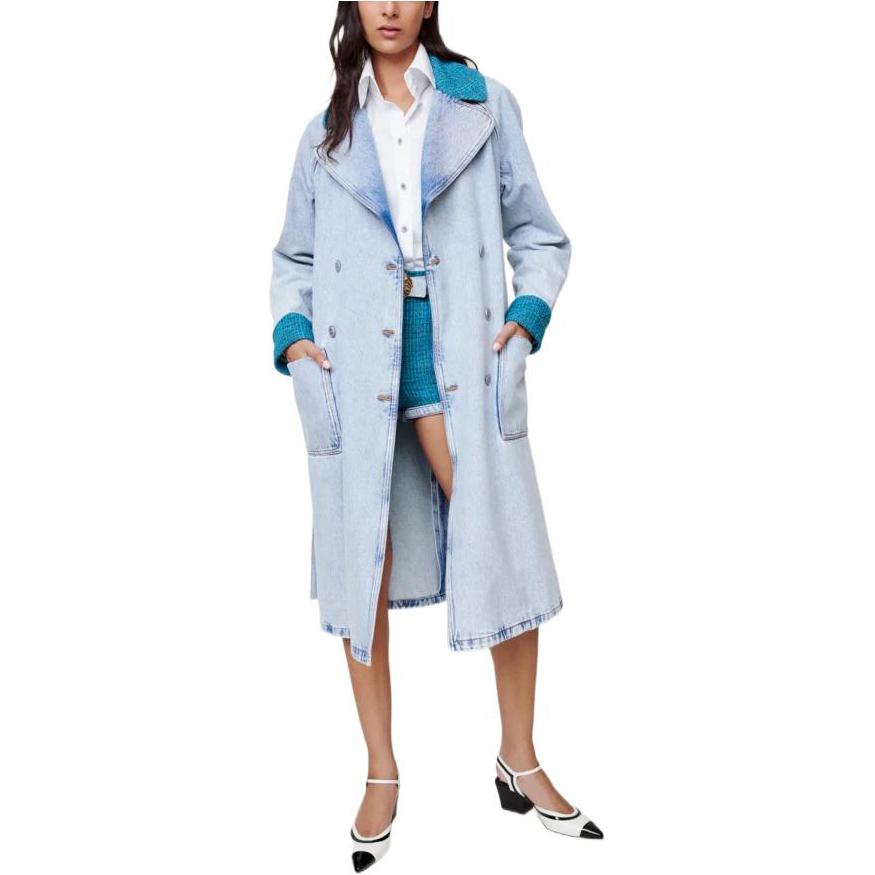 CHANEL Coats Women's Blue