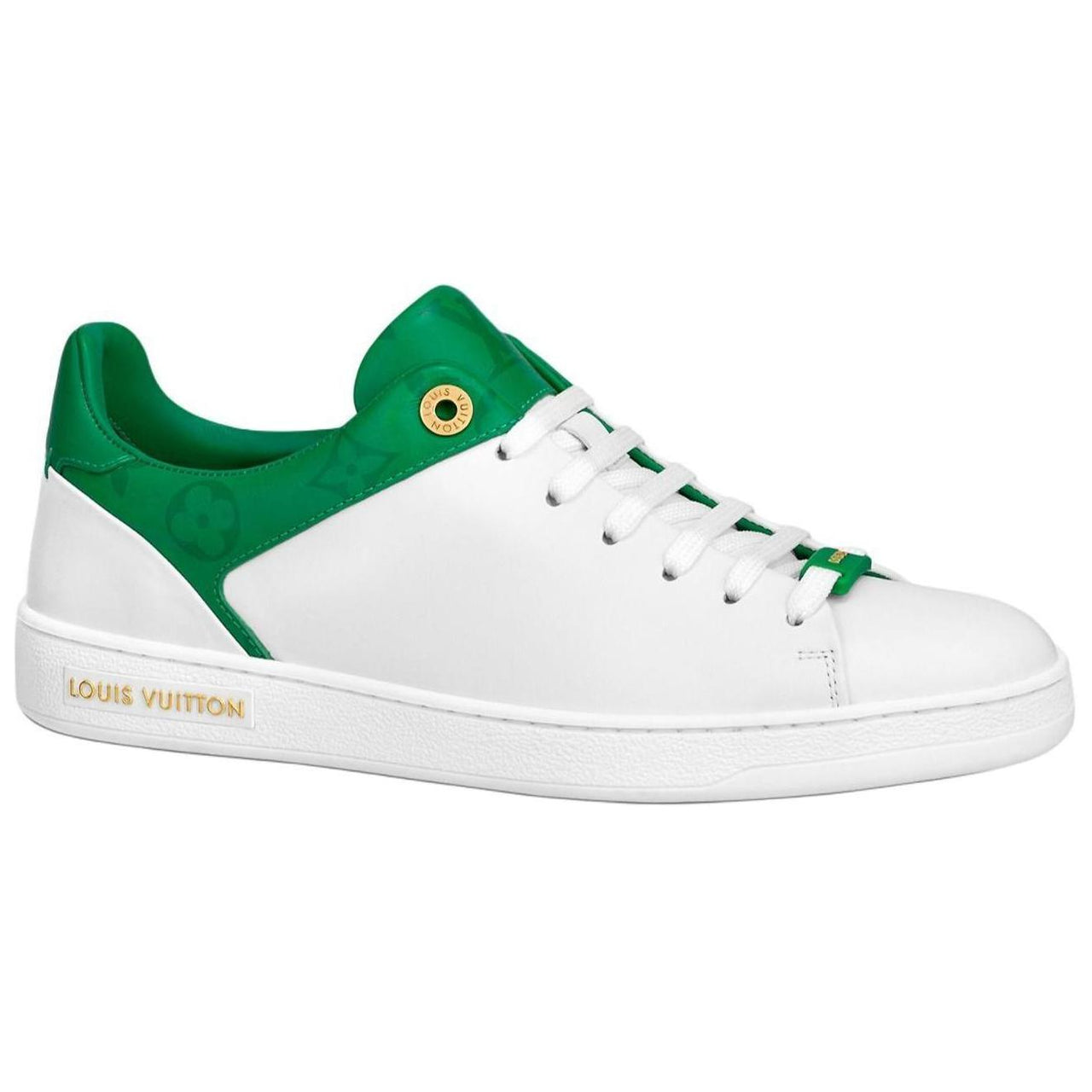 LOUIS VUITTON Frontrow Low-Top Skateboard Shoes Women's White