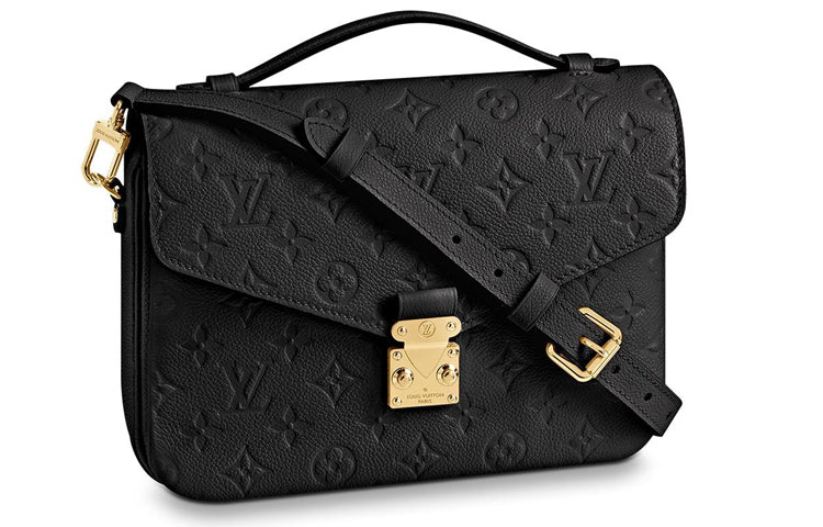 LOUIS VUITTON Pochette Metis Cow Leather Messenger Bag Handbags Shoulder Bag Crossbody Bag Regular Women's Black