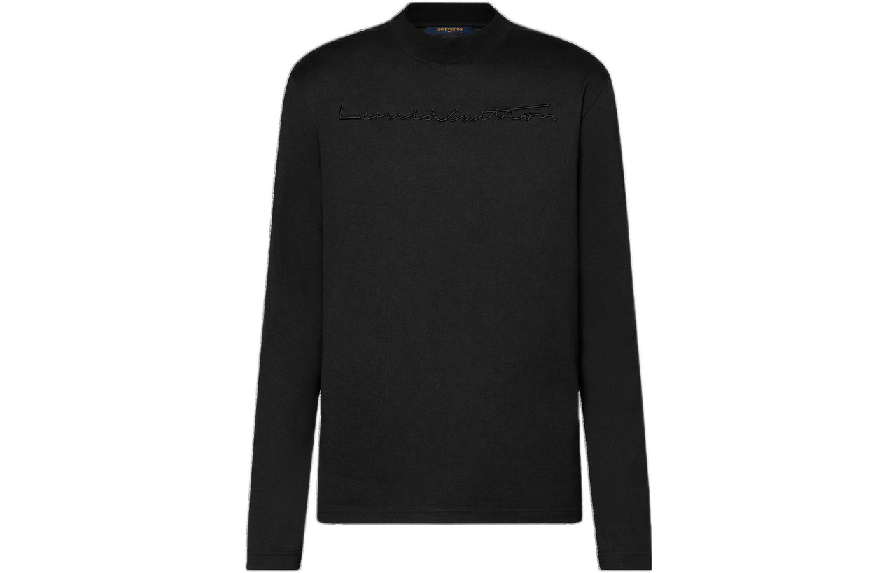 LOUIS VUITTON Lv 3D Embroidered Long-Sleeved Tshirt