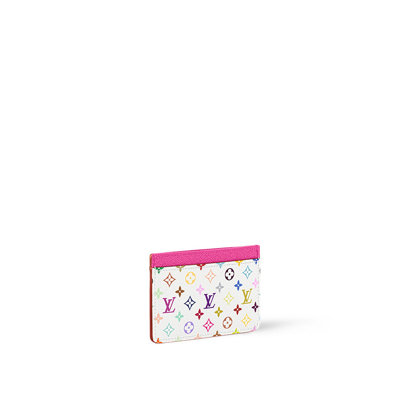 LOUIS VUITTON X Takashi Murakami Card Holder White Multicolored