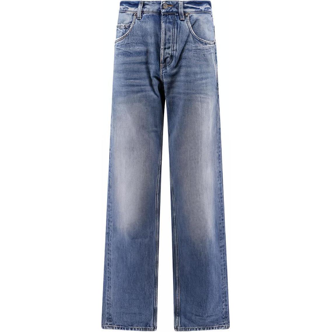 SAINT LAURENT Logo Patch Mid-Rise Jeans