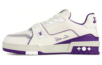 LOUIS VUITTON Trainer Low Top Skateboard Shoes Women's Purple White
