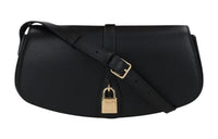 CELINE Tabou Smooth Cow Leather Shoulder Bag Crossbody Bag Handbag Large Size Women's Black