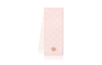 LOUIS VUITTON Knit Scarves Unisex Pink/White