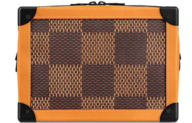 LOUIS VUITTON X Nigo Soft Trunk Damier Ebene Giant Brown
