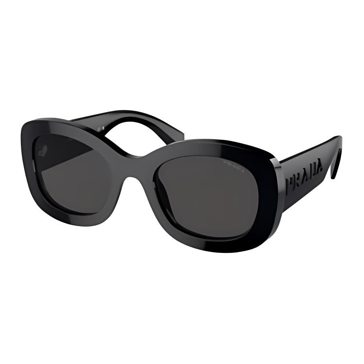 PRADA Irregular Shape Sunglasses Women's Black