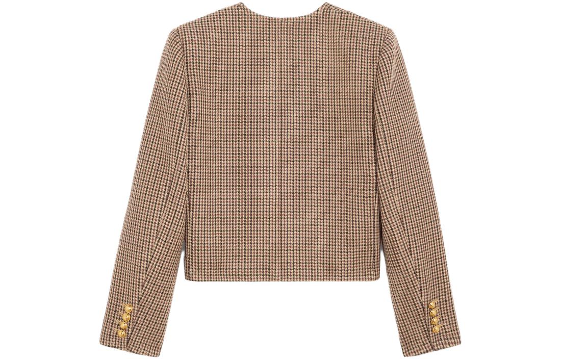 CELINE Chelsea Jacket In Double Houndstooth Wool
