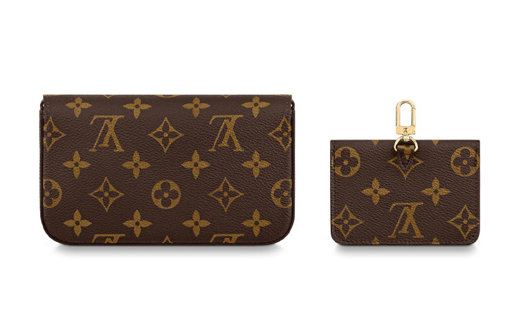 LOUIS VUITTON Félicie Strap & Go Monogram Khaki Green/Ebony