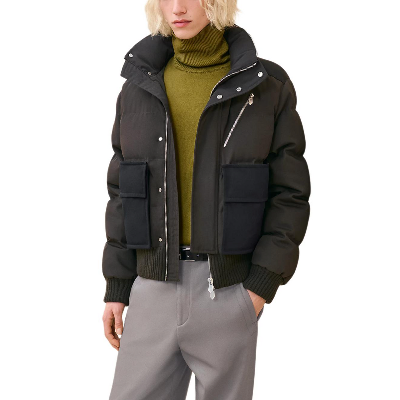 HERMES FW24 Jackets Coats Men's Black