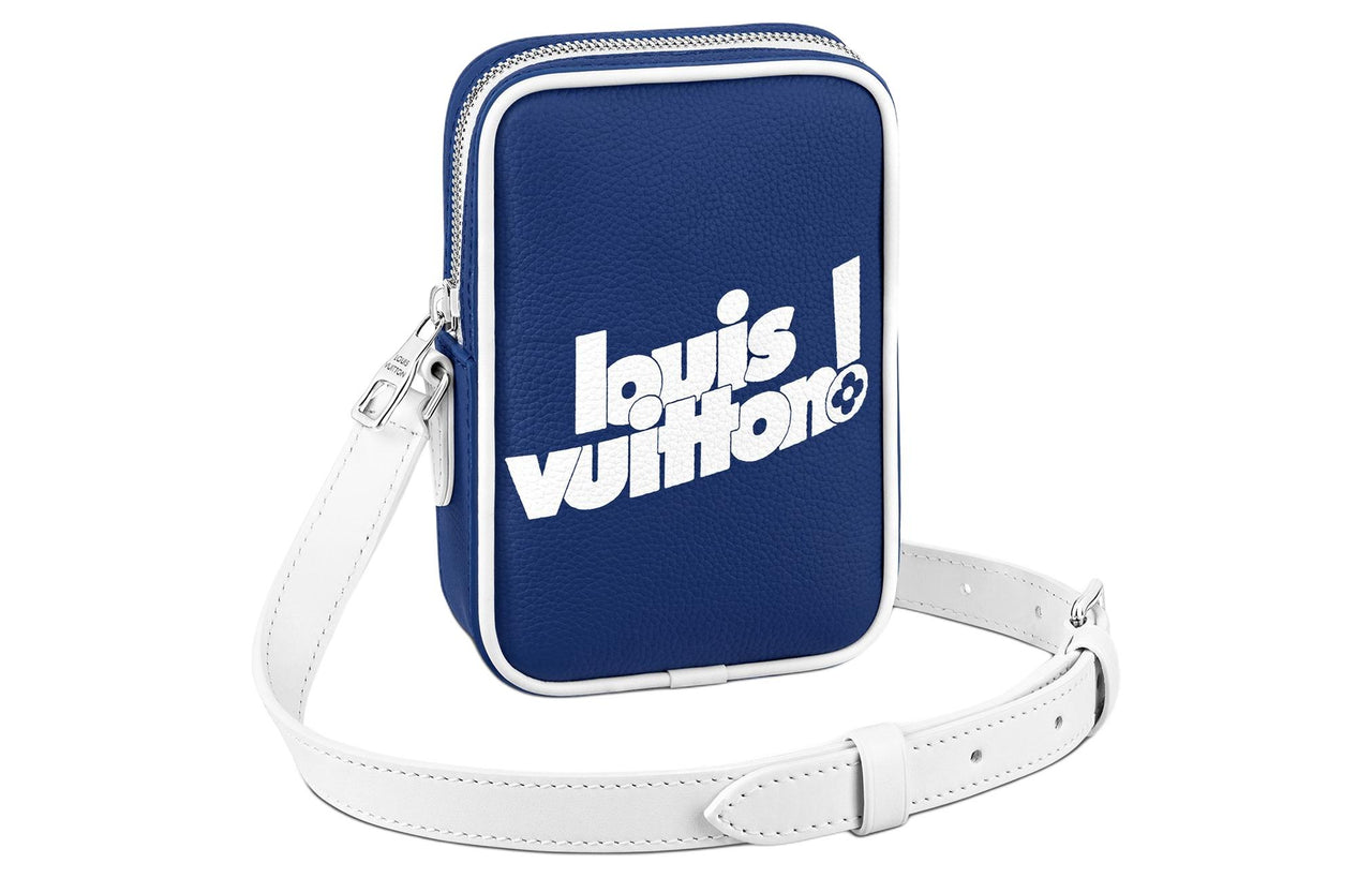 LOUIS VUITTON Daube Ppm Shoulder Bag Monogram Blue