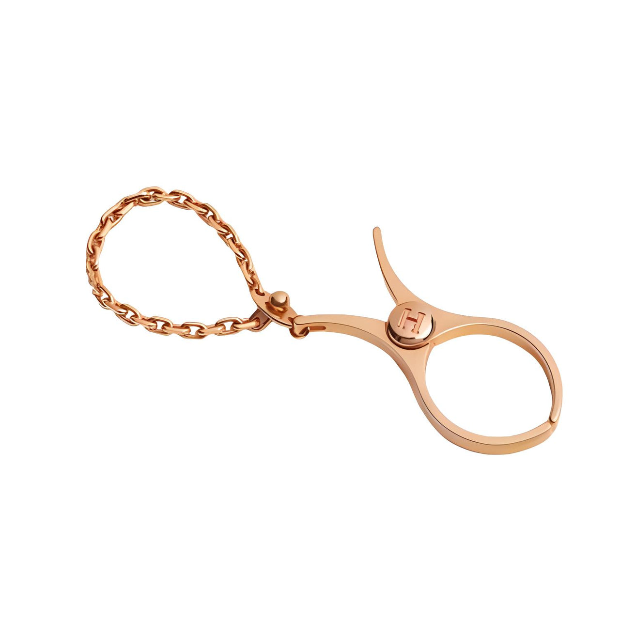 HERMES Metal Plating Accessories Women's Orange