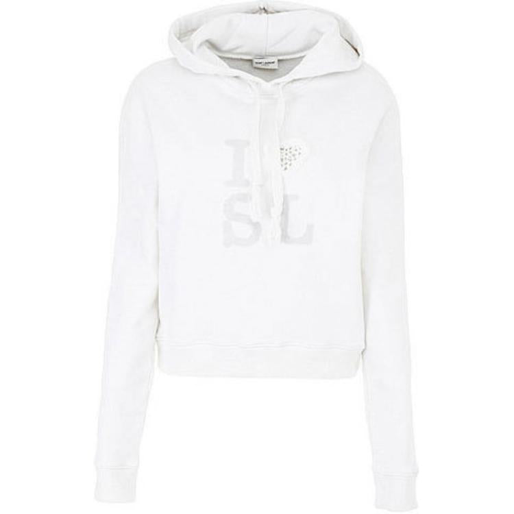 SAINT LAURENT Sweatshirt Women's White