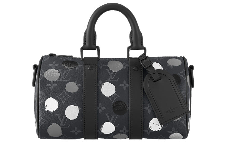 LOUIS VUITTON X Yayoi Kusama Keepall 25 Monogram Eclipse Black/Silver