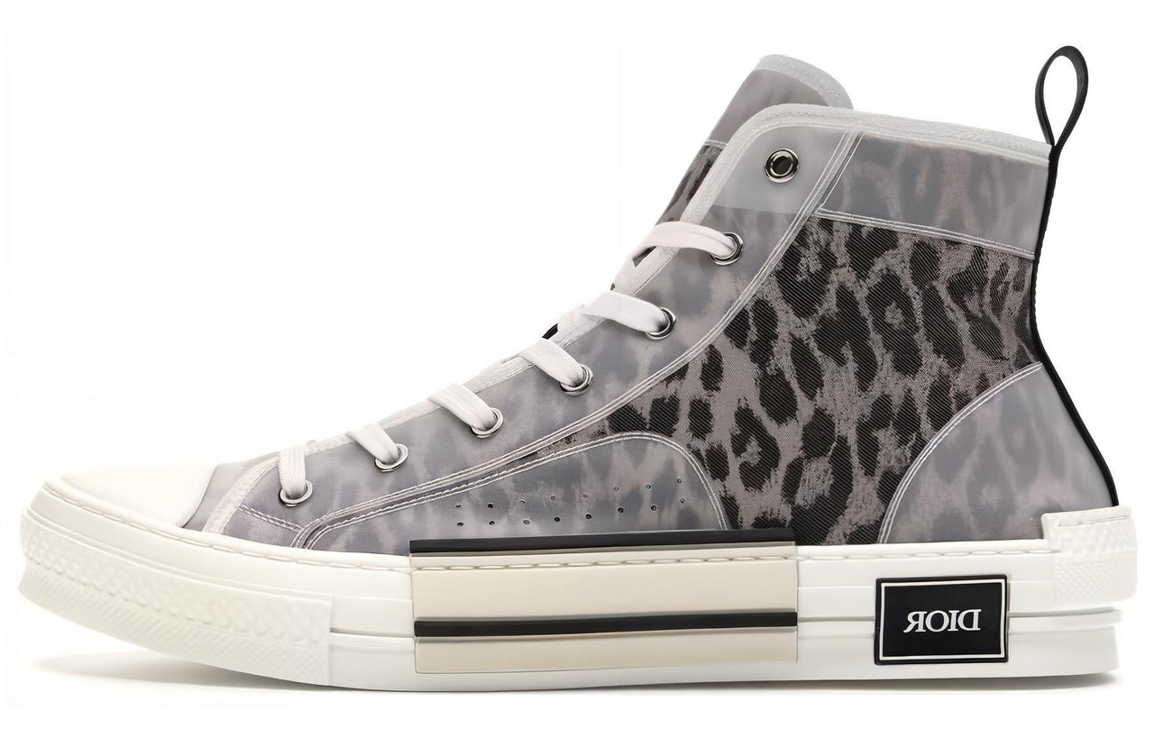DIOR B23 High Top Brown Leopard