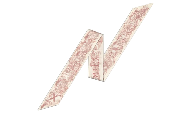 DIOR Silk Scarves Women's Pink