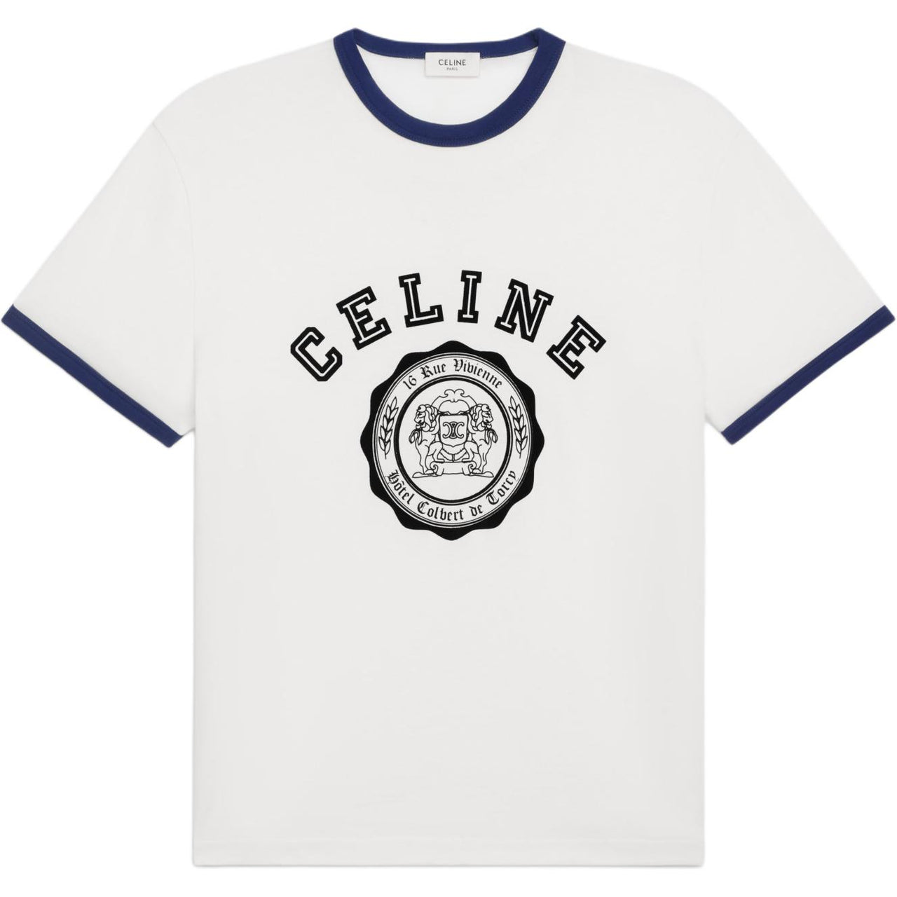 CELINE Blason Loose T shirt In Cotton Jersey