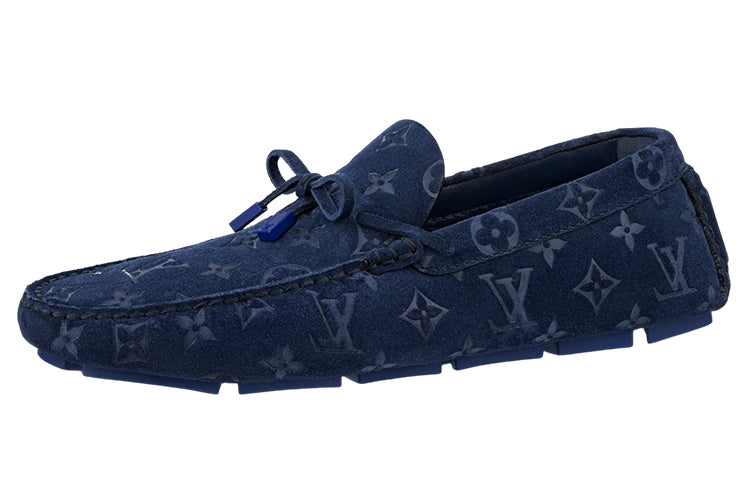 LOUIS VUITTON Driver Casual Shoes Men's Marine Blue
