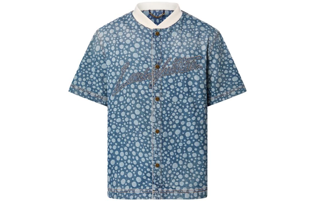 LOUIS VUITTON X Yayoi Kusama 2010s Infinity Dot Denim Shirt