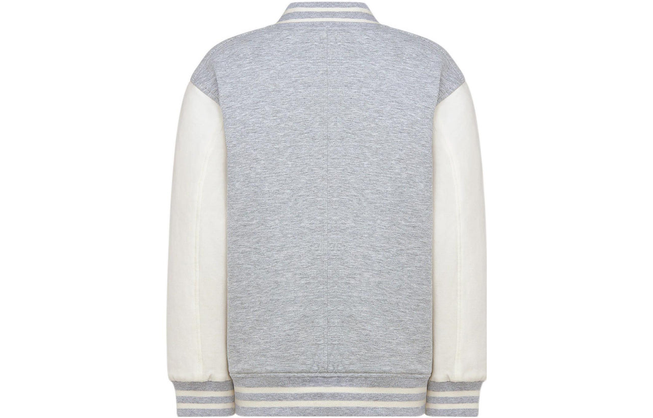 DIOR Dior Quarterly New Products FW22 Baseball Jacket Gray Kids'