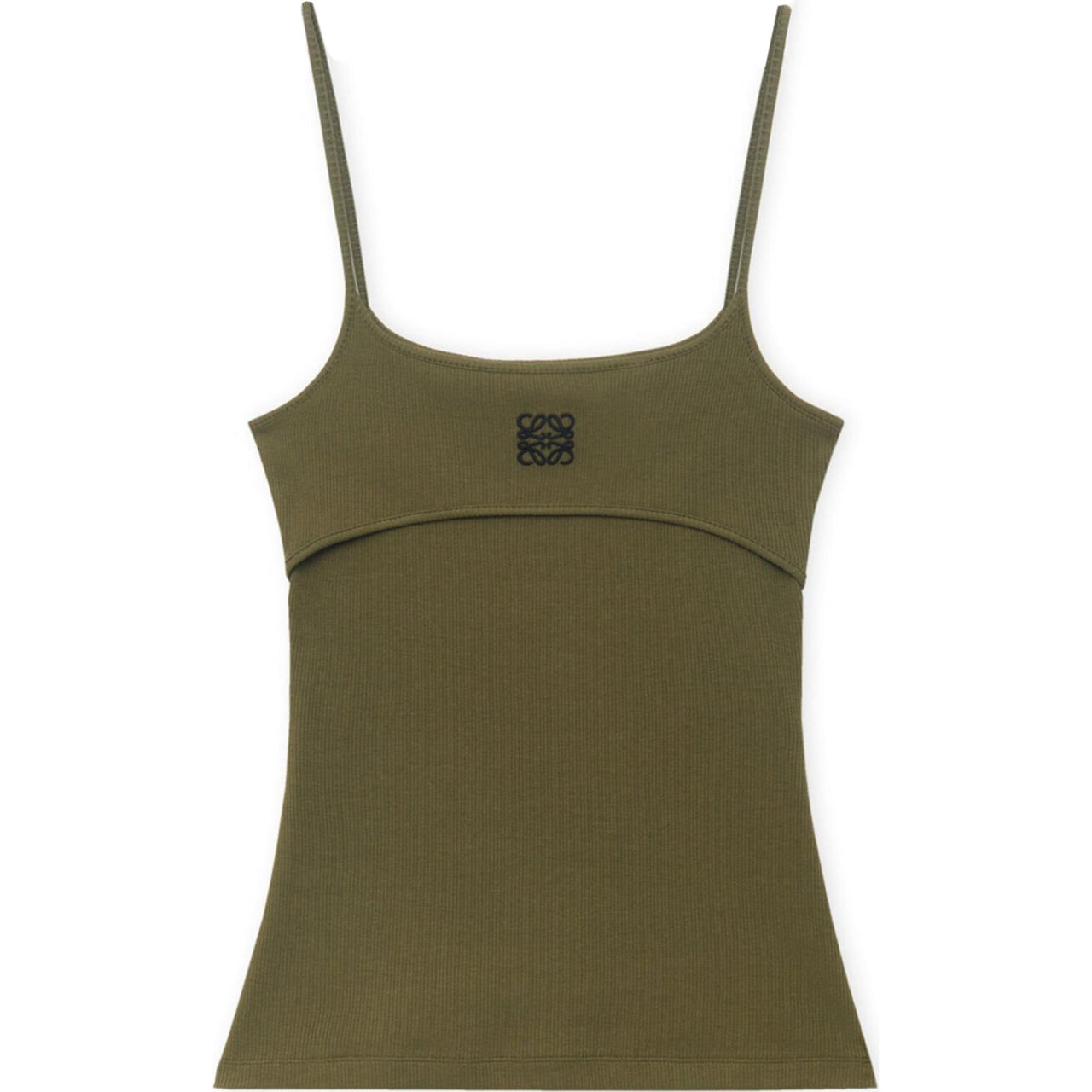 LOEWE Anagram Strappy Top 'Khaki Green'