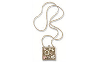 CHANEL 22A Early Autumn Metal Chain Crossbody Bags Women's Gold White/Red/Pink