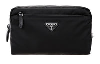 PRADA Fabric Makeup Bag, Clutch Women's Black