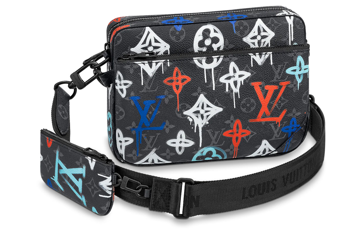 LOUIS VUITTON Trio Messenger Lv Graffiti Multicolor