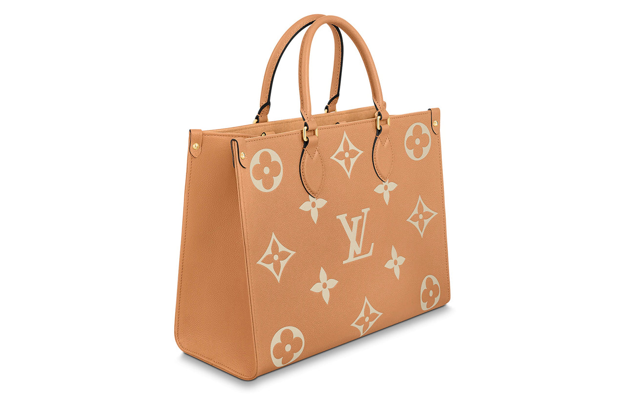 LOUIS VUITTON ONTHEGO Cow Leather Jungle Bag, Shoulder Bag, Crossbody Bag, Handbag Regular Women's Yellow