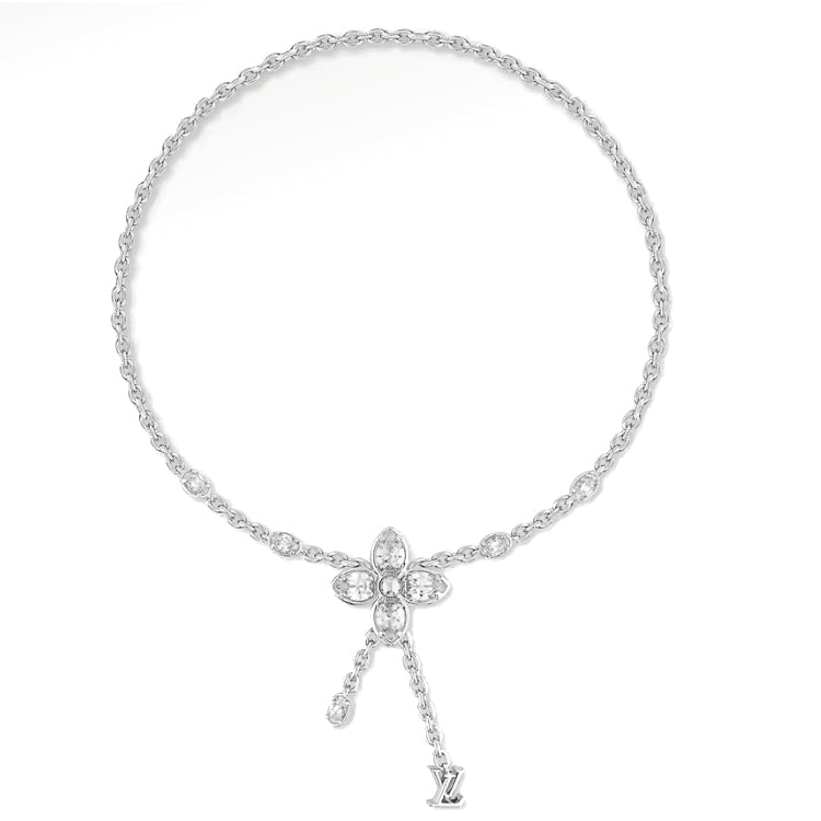 LOUIS VUITTON Metal Necklaces Women's Silver