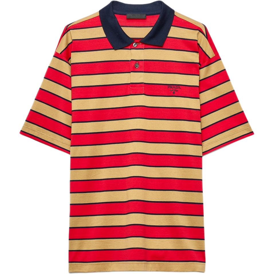 PRADA SS25 Polo Shirt Men's Red
