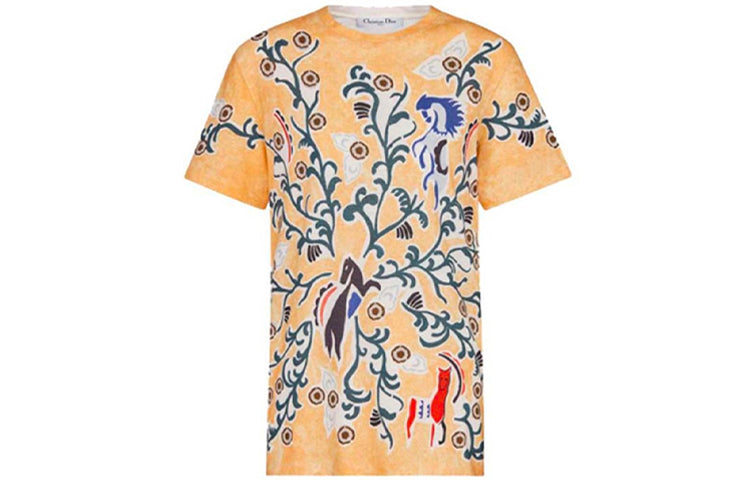 DIOR T-Shirts Women's Yellow