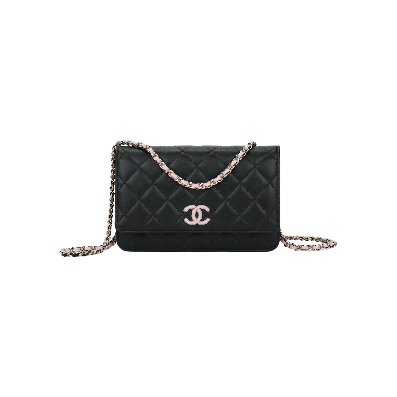 CHANEL WOC Sheepskin Combo Bag, Shoulder Bag, Crossbody Bag Women's Black