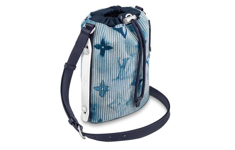 LOUIS VUITTON Sac Marin Mini Hickory Stripes Denim