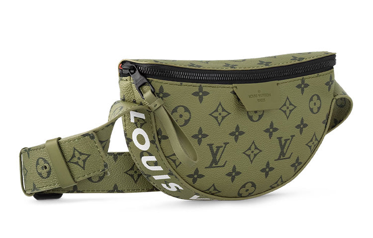 LOUIS VUITTON Monogram Canvas Bag, Shoulder Bag, Crossbody Bag Regular Men's Khaki Green/Vermilion