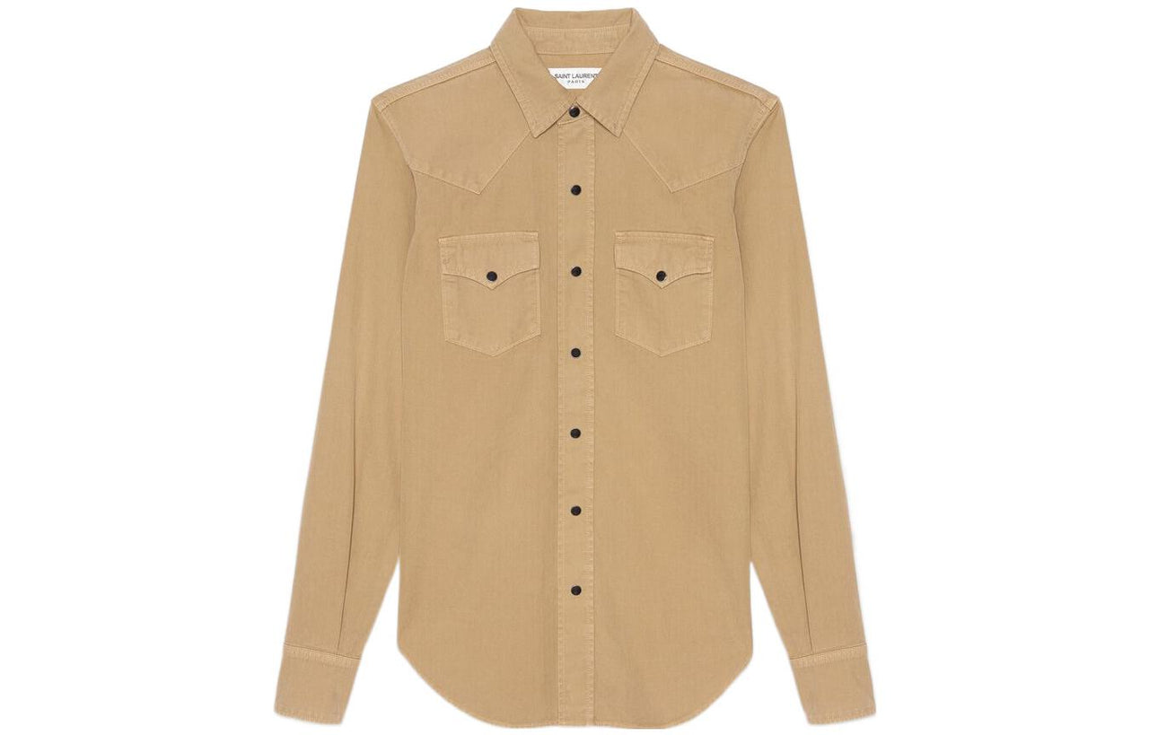 SAINT LAURENT Shirts Women's Khaki