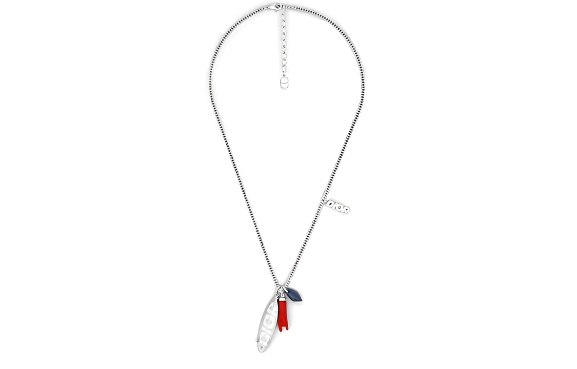 DIOR Resin Necklaces Men's Silver