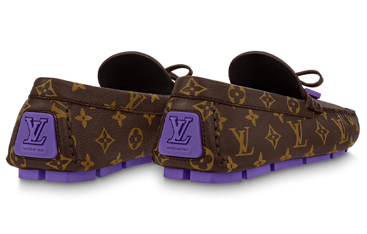 LOUIS VUITTON Driver Casual Shoes Men's Brown