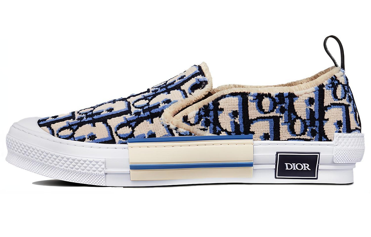 DIOR B23 Slip On Blue Tapestry