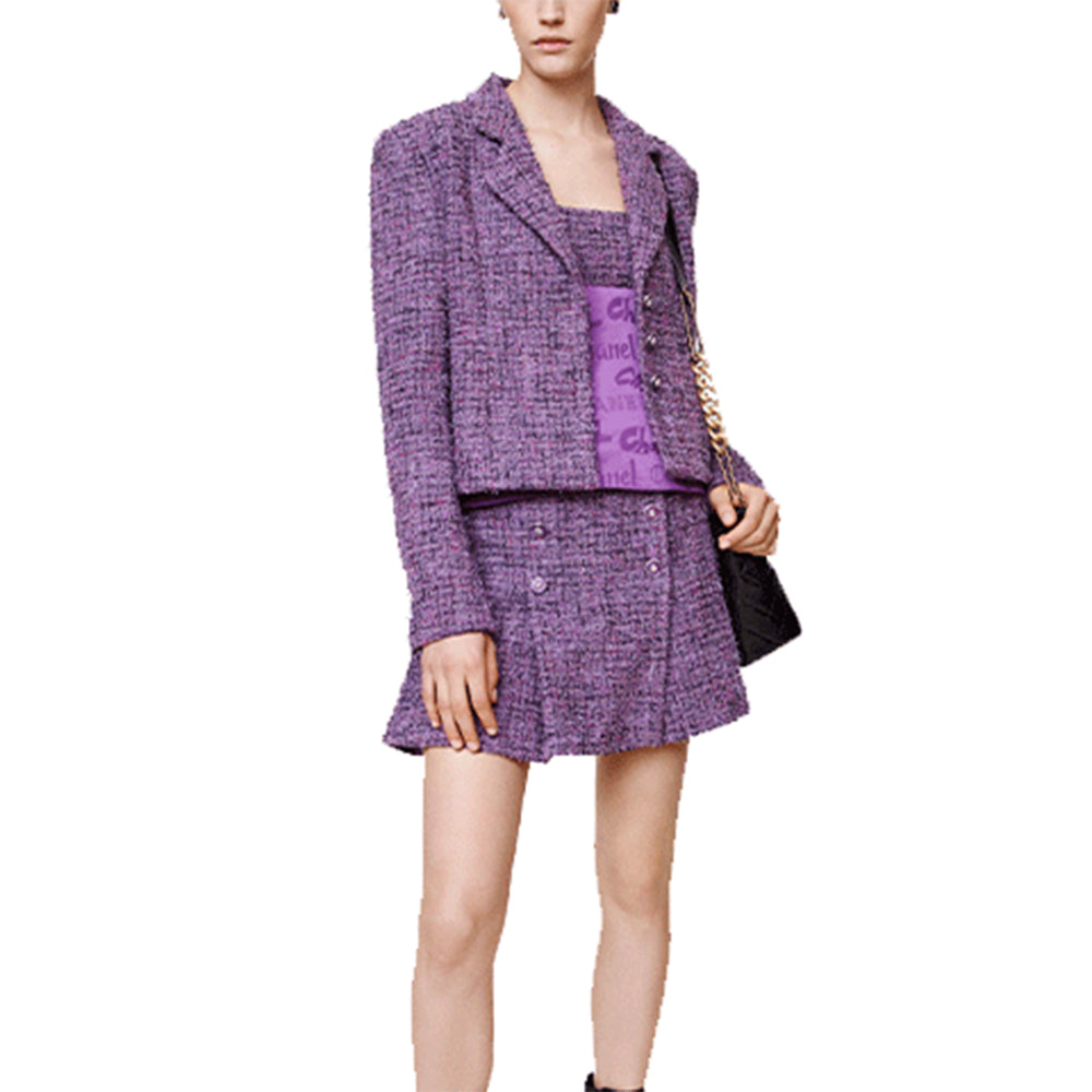 CHANEL SS22 Jackets Coats Women's Purple