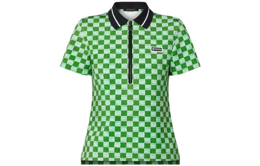 LOUIS VUITTON New Quarterly Products Of LV Polo Shirts Women's Green