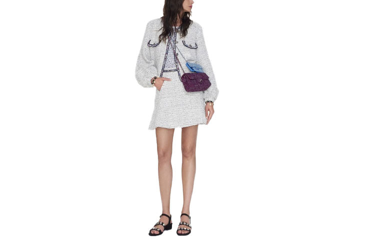 CHANEL SS21 Casual Short Skirts Women's White