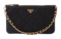 PRADA Fabric Clutch Women's Black
