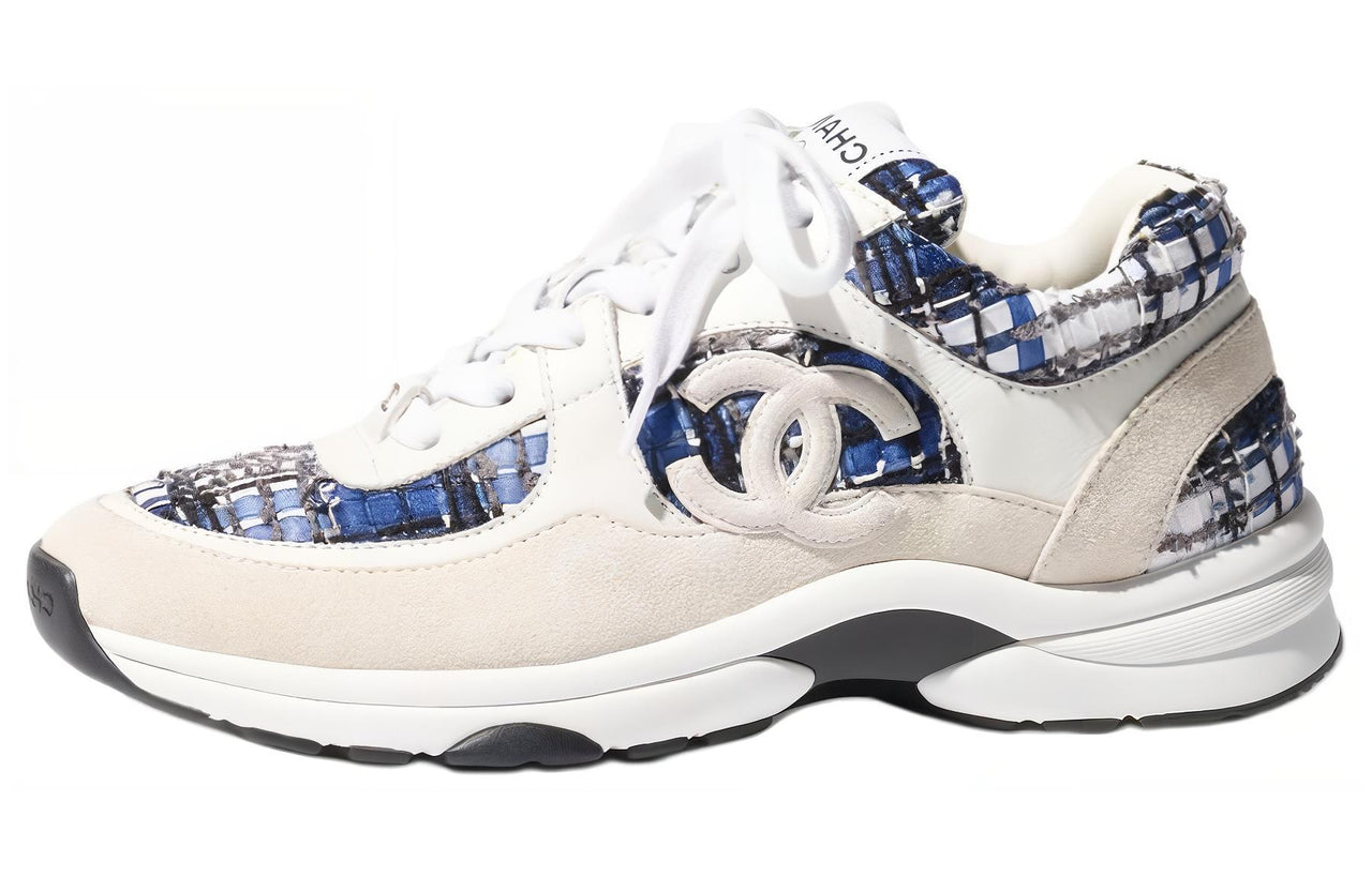 CHANEL Sneaker 'Dark Blue Tweed'