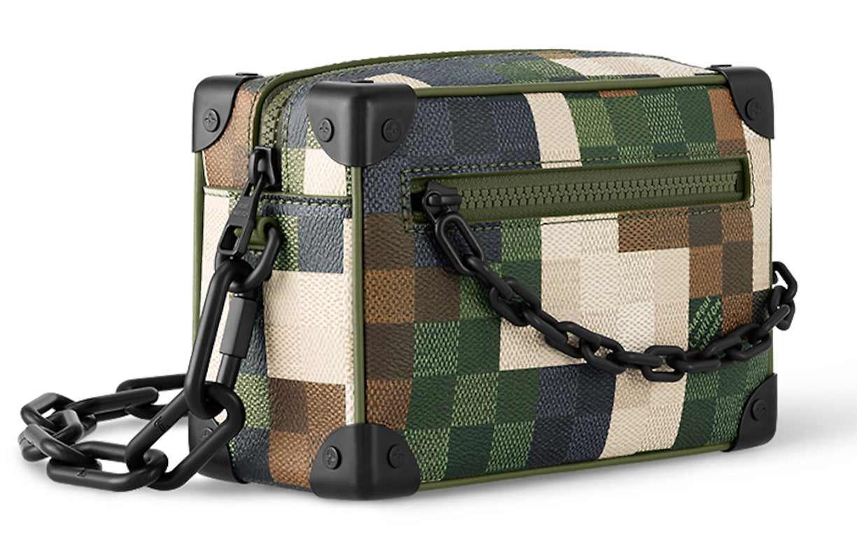 LOUIS VUITTON Mini Soft Trunk Damoflage Green Damoflage Damier